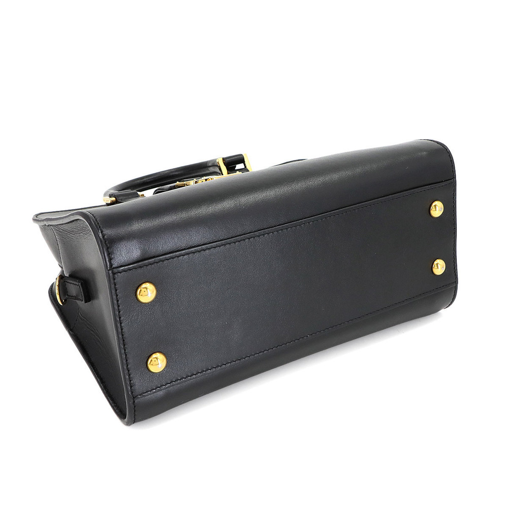 Saint Laurent Cabas Hand Shoulder Bag Black Leather - Picture 4 of 9